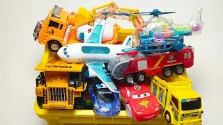 ASMR Review of Toy Vehicles - Helicopter, Excavator, Ambulance