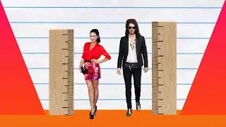 How Much Taller? - Shay Mitchell vs Russell Brand!