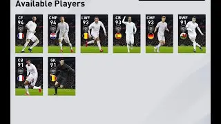 New Featured Players Pack Opening Club Selection- Real Madrid | Pes 2020 Mobile