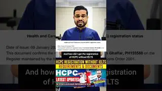 HCPC Registration with & Without IELTS #hcpc #jobsinuk #physiotherapyjobs #ytshorts #shorts