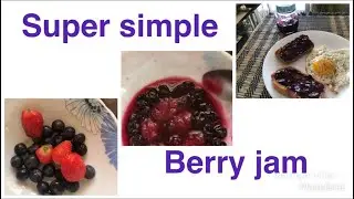 Strawberry jam(mixed berries)/keto/paleo/LCHF diet recipe in tamil with English subtitles