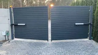 SMARTY 4HS szybki bardzo mocny napęd do pełnej ciężkiej bramy skrzydłowej BARTOREX KONIN pełna brama