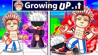 Growing Up as HEIAN SUKUNA in Roblox Strongest Battlegrounds!