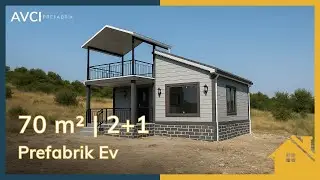 Teraslı 2+1 Prefabrik Ev | 70 m&sup2; Modern Yaşam Alanı Avcı Prefabrik'ten