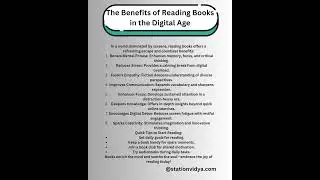 Essay on benefits of reading books || reading book essay || essay #benefitsofreading #readmorebooks