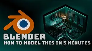 How to model and design your room in 5 minutes // BLENDER TUTORIAL