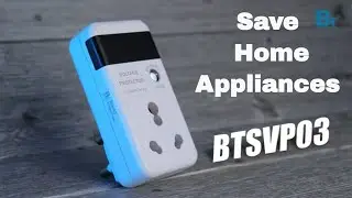 230V 16A Automatic Voltage Protector for Home Appliances | BTSVP03 Automatic Voltage Guard plug type