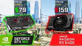 GTX 960 vs RX 6400 (PCIe 3.0) - Test in 6 Games