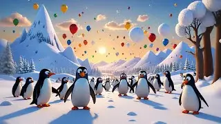The Penguin&rsquo;s Big Snowball Fight 🐧❄️⛄ | Winter Learning Adventure for Kids | Fun Educational Video