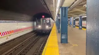 IND 6th Avenue: R160 F Trains at York Street (First Weekend Post Rutgers Tunnel Rehabilitation)