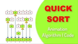 Quick Sort Animation | Algorithm | Code