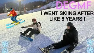 GOING SKIING AFTER MORE THEN 8 YEARS 🪽⛷️ | DEGMF 