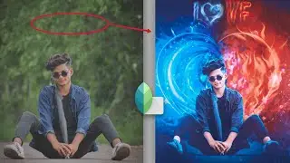 snapseed heart concept photo editinng || fire heart photo editing in snapseed