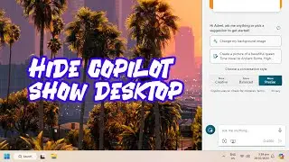 How to Hide Copilot in Taskbar and Show Desktop (Windows 11 FIX)
