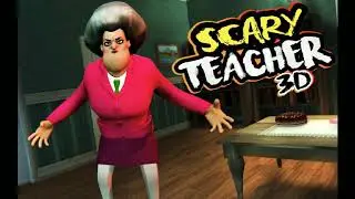 how to play scary teacher poor cat and sauna bath and cut off the chair leg
