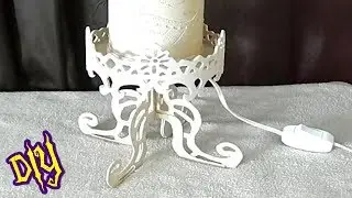 DIY Apenda fazer uma base estilosa para sua luminária de pvc