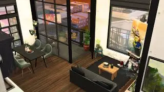 Artist Studio Apartment (910 Medina Studios)  🌆 Sims 4 Speed Build Stop Motion (NO CC)