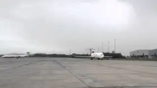 Boeing 727 Raya Airways Taxi & Engine Shut down