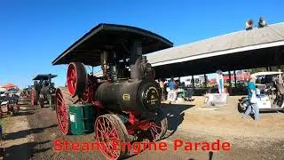 Maryland 2023 🚂Early Steam Engine Show Parade🚂 Upperco Volunteer FD in 4K HD Amazing in operation