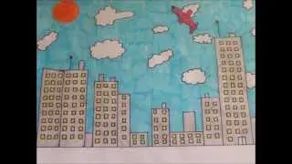 stop motion animation - plane fly over