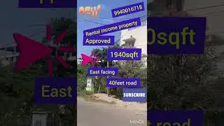 #chennai #omr #house #lowbudget #rental #ecr 1940sqft land built-up 3000sqft 50k rental 9940016718