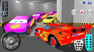 New McQueen car Stuck in Parking Garage - 3D Driving Class - 3D Driving Class Game - Car Game