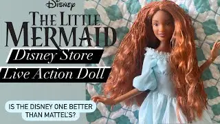 Disney Store Live Action Little Mermaid Singing Ariel doll unboxing and review!