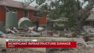 Significant infrastructure damage in Tonga