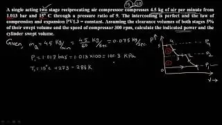 Two stage compressor numerical