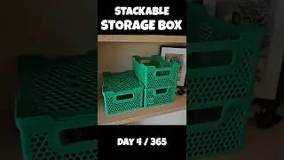 3D Printing Everyday for 365 Days 4/365 #stackable #storage #box #3dmodel #3dprinting #stem #ideas