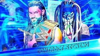 WWE Smackdown 16 September 2021 - Roman Reigns Vs Demon Finn Contract Signing Match Card