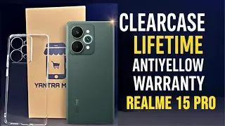 Clear Case Lifetime Anti-Yellow Warranty | Realme 15 Pro Transparent Back Cover 🔥