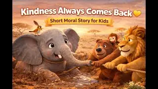 Kindness Always Comes Back 🐘🐦 | Short Moral Story for Kids