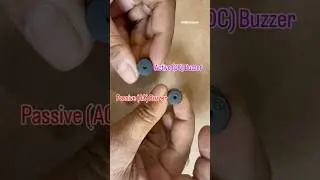 Active (DC) vs Passive (AC) Buzzer! #electronics #buzzer #tone #diy