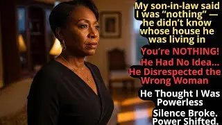 My son-in-law said I was “nothing” — he didn’t know whose house he was living in
