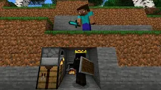 Minecraft speedruner vs hunter first time ☠️💀