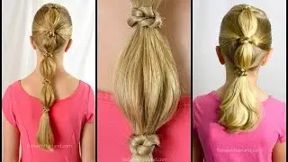 Knotty Bubble Ponytail | BabesInHairland.com