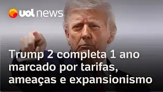 Trump completa 1 ano do 2º mandato com tarifas, ameaças e expansionismo como marca de governo