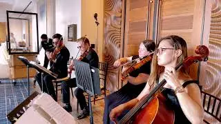 String Quartet Plays Wedding At The Waterfront Beach Resort in Huntington Beach
