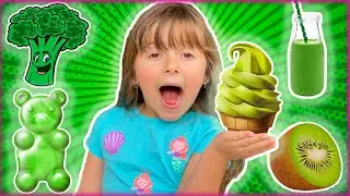 COMENDO TUDO VERDE POR UM DIA INTEIRO ❤️ JÉSSICA GODAR, LAURINHA E HELENA