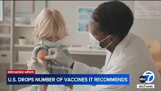 US drops the number of vaccines it recommends for every child