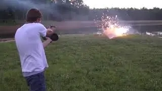 Glock 19 with incendiary rounds
