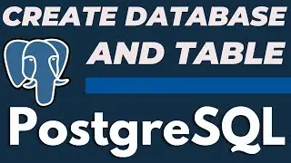 How to Create Database and Table in PostgreSQL PgAdmin Manually without writing Query