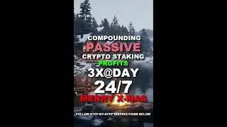 VERITAS VAULT 🎄 SEASON'S GREETINGS 🎄 PASSIVE CRYPTO STAKING PROFITS 3XaDAY (001) TOP TEAM ROB BUSER