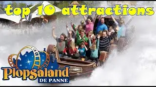 Top 10 Attractions Plopsaland De Panne 2021 (Made by Jonas) [4K]