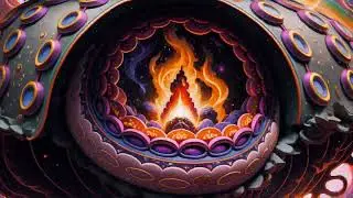 Eternal Ember: Journey into the Cosmic Firestorm  4K  Trippy Visuals