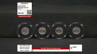 Набор из 3 монет &laquo;Буффало Никель&raquo; с надписью &laquo;Знак монетного двора&raquo; &mdash; P-D-S &mdash; не бывшие в обращении