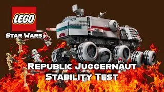 Lego Star Wars Clone Turbo Tank Stability Test!!! 
