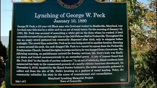 George Peck historic marker ceremony, Poolesville, MD, Oct. 22, 2023