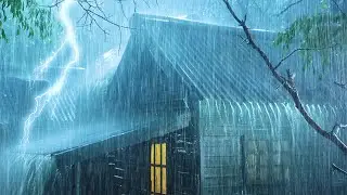 Sleep Instantly with Heavy Rainstorm & Rolling Thunder &mdash; Tin Roof Night Ambience